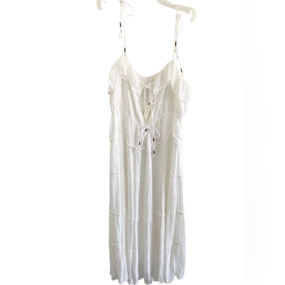 NWT Anthropologie white tiered ruffle sundress - Picture 6 of 7